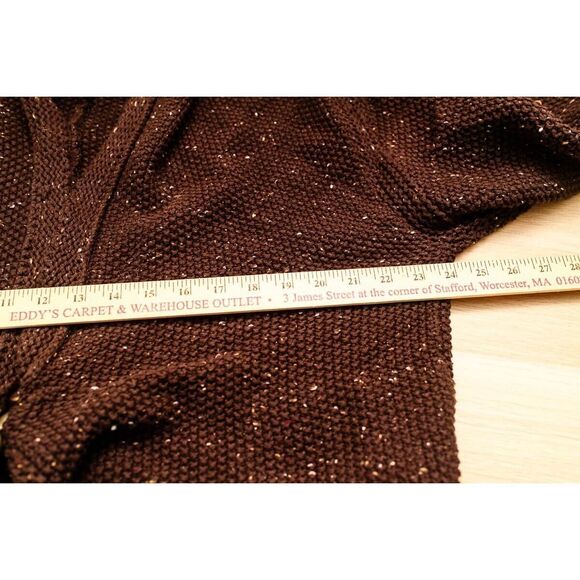 J.Jill Womens Brown Textured Open Cardigan Sweater Size L - Picture 7 of 9